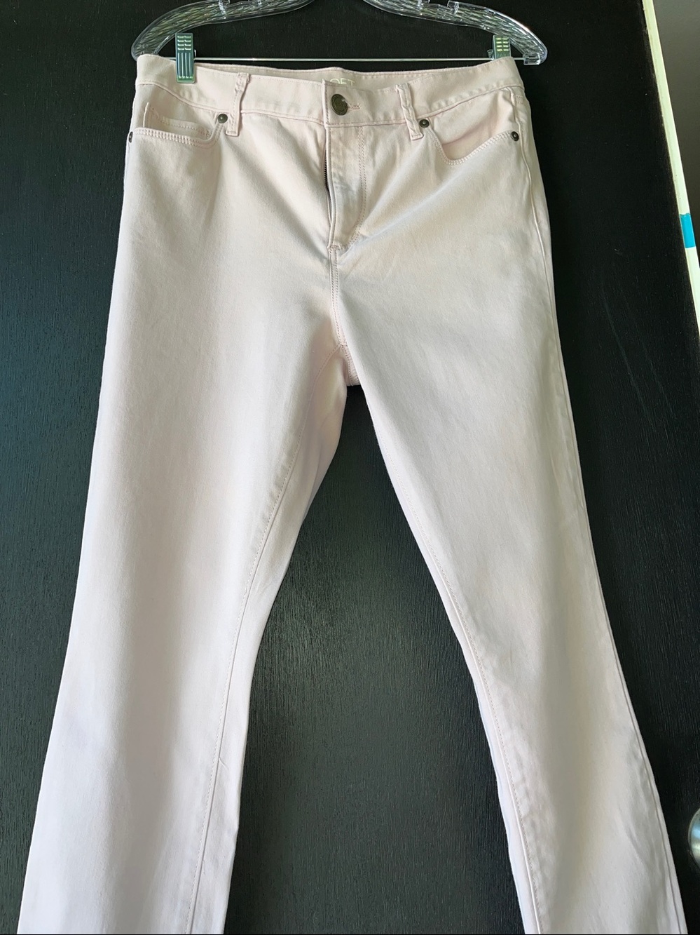 LOFT Pale Pink Stretch Skinny Jeans